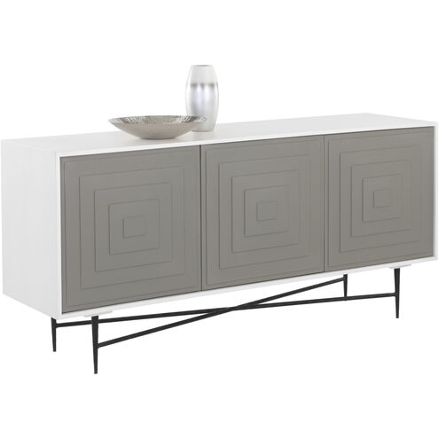 Ventana 65.5 X 18 inch Grey / Black Sideboard, Large